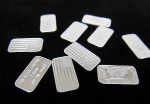 lot 349 image: 10 Mint One Gram Bars of Fine .999 Silver