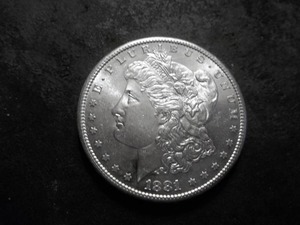 lot 6 image: 1881 S Morgan Silver Dollar PL