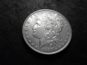 lot 11 image: 1887 Morgan Silver Dollar