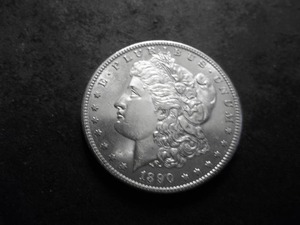 lot 15 image: 1890 S Morgan Silver Dollar