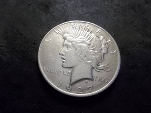 lot 26 image: 1927 Peace Silver Dollar