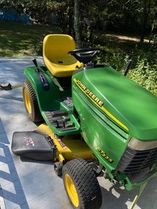 John Deere GT225 Lawn Mower and Bagger