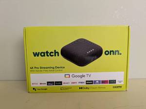 lot 52 image: NEW ONN GOOGLE TV 4K PRO STREAMING DEVICE