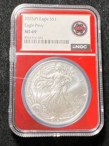 2025 AMERICAN SILVER EAGLE NGC MS69