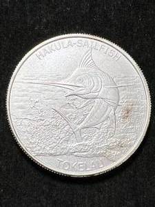 lot 37 image: 2016 TOKELAU SAILFISH 1 TROY OZ .999 FINE SILVER
