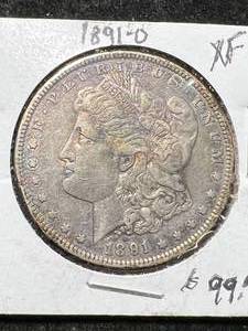 lot 39 image: 1891-O US MORGAN SILVER DOLLAR