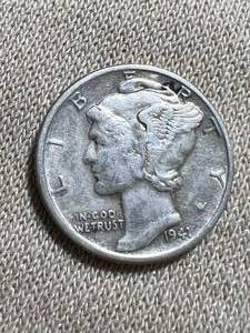 lot 47 image: 1941 US MERCURY DIME