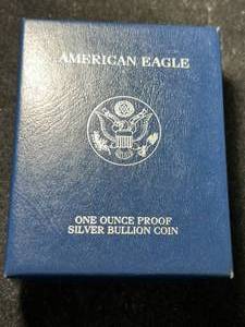 lot 70 image: 2007 PROOF AMERICAN SILVER EAGLE IN ORIGINAL MINT BOX