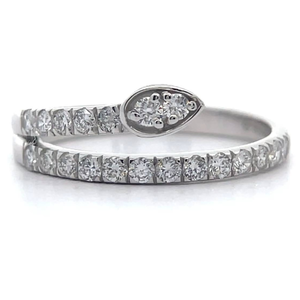 lot 40 image: NEW 0.54 Carat Diamond Coiled Serpent Ring VIDEO