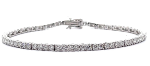 lot 11A image: New 3.91 Carat Diamond Tennis Bracelet - 7 12 - $2,999 Retail