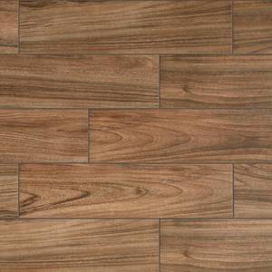 lot 221 image: Daltile Baker Wood 6 in. x 24 in. Walnut Glazed Porcelain Floor and Wall Tile (392 sq. ft.)