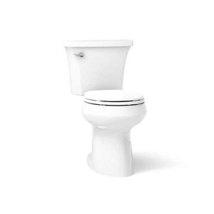 lot 21 image: Highline Arc 12 in. Rough In 2-Piece 1.28 GFP Single Flush Round Chair Height Toilet in White with Soft Close Seat