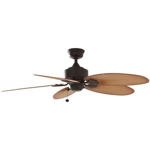 lot 54 image: Hampton Bay Lillycrest 52 in. IndoorOutdoor Aged Bronze Ceiling Fan with Downrod and Reversible Motor Light Kit Adaptable