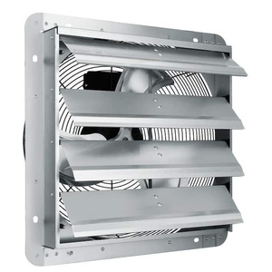 lot 70 image: VEVOR 16 in. Shutter Exhaust Fan High-speed 2000 CFM Aluminum Wall Mount Attic Fan Ventilation and Cooling for Greenhouses