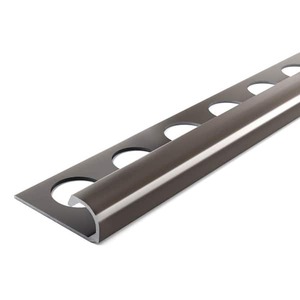 lot 76 image: Lot of 19--Mineral Bronze 38 in. x 98-12 in. Aluminum Bullnose Tile Edging Trim