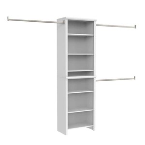 lot 97 image: ClosetMaid Impressions Standard 60 in. W - 120 in. W White Wood Closet System