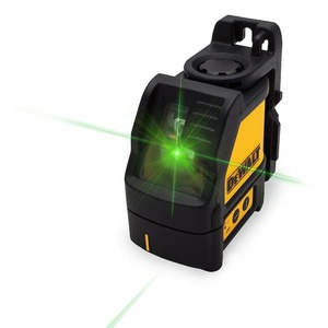 lot 140 image: DEWALT 100 ft. Green Self-Leveling Cross Line Laser Level with (3) AA Batteries & Case