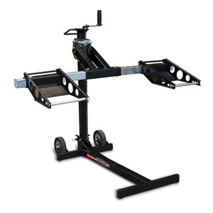 lot 183 image: MoJack 750 lbs. XT Riding Mower Lift Retails for $444.