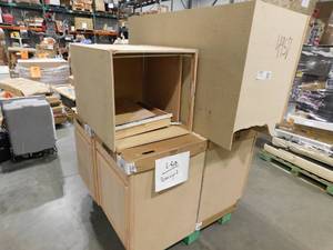 lot 60 image: Pallet Lot of Cabinets, Damaged