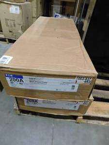 lot 110 image: (2) Eaton BR 200 Amp 42- Circuit Outdoor Solar Ready EUSERC Meter Breaker Panel