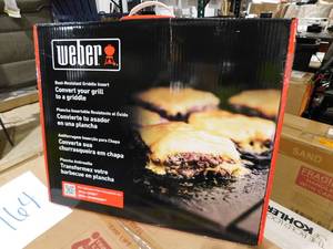 lot 164 image: Rust-Resistant Griddle Insert Compatible with Select Large Spirit and Searwood Grills