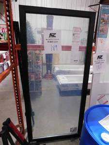 lot 189 image: 70-12 in. x 79-12 in. 200 Series Black Right-Hand Perma-Shield Sliding Patio Door with Black Interior, Moving Panel