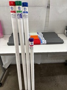 lot 69 image: Lot of Various Physical Therapy Weight Bars - MJM,&nbspSammons Preston - Mixed Weights from 1 lb. up to 9.5 lbs. - Good Condition