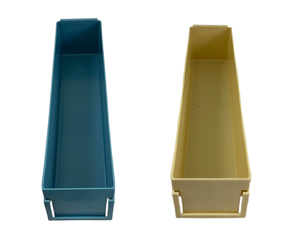 lot 54 image: MSRP $600 Lot of 60 BeigeBlue Health Care Logistics HCL Pharmacy Storage Supply Unit Dose Bins wHanging lip On Back & Label Slot Fronts - Excellent Condition