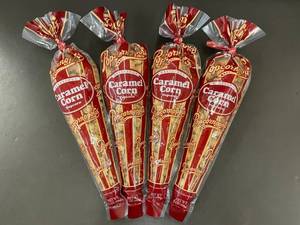 lot 8 image: OK 3 - Popcornopolis Caramel Corn 7 oz Bags (Lot of 4, Best By 04172025)