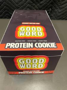 lot 218 image: KS 4 - Good Word Protein Cookie Peanut Butter Chip 12-Pack, Gluten-Free