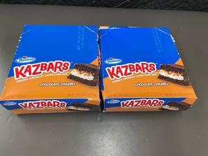 lot 221 image: IA 3 - 2 Boxes Hostess Kazbars Chocolate Caramel 8ct (Best By 61925)