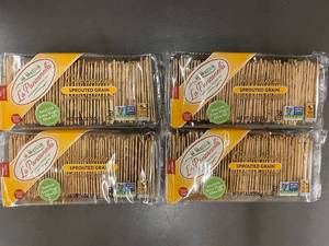 lot 251 image: VT 5 - La Panzanella Croccantini Sprouted Grain Crackers - 4 Packs, Best By 032025