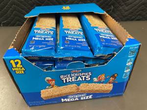 lot 257 image: Kelloggs Rice Krispies Treats Mega Size 12-Count 2.2 oz Bars