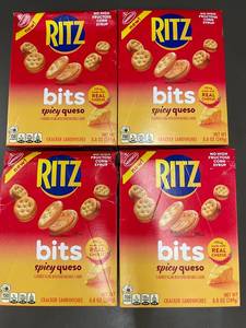 lot 305 image: IL 4 - Ritz Bits Spicy Queso Cracker Sandwiches, 4 Boxes, 8.8 oz Each, Best by 06OCT2025