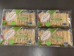 lot 323 image: KY 1 - La Panzanella Croccantini Roasted Garlic Artisan Crackers - 4 ct Bulk