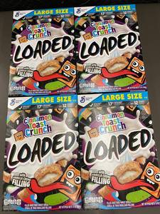 lot 329 image: 4 Boxes Cinnamon Toast Crunch Loaded Cereal Large Size 13 oz 17JUL2025