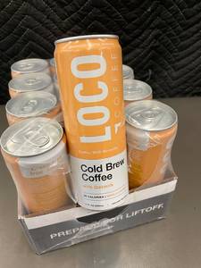 lot 342 image: SD 4 - Case of Loco Coffee Cold Brew Coffee with Oatmilk Vanilla Honey 11oz, 12 Cans