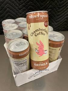 lot 478 image: Chamberlain Coffee Brown Sugar Latte with Oatmilk 12-Pack 11 oz Cans (BB Dec 2025)