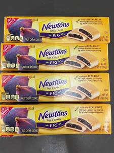 lot 537 image: Lot of 4 Nabisco Newtons Fig Fruit Chewy Cookies 6.5 oz Boxes (Best by 9242025)