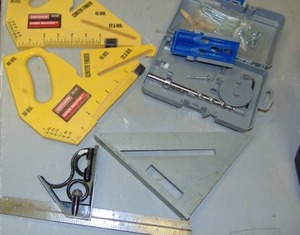 lot 26 image: Square, 2 Center Finders and Kreg Jig
