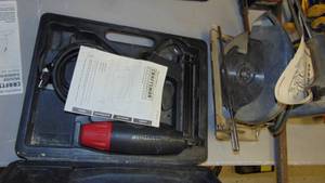 lot 34 image: Craftsman Electric Stapler and Electric Saw