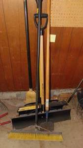 lot 144 image: Snow Shovels, Chopper and Broom