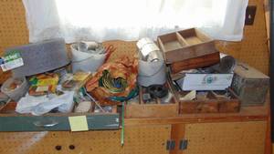 lot 147 image: Contents on Top of Cabinet