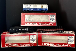 lot 142 image: Lionel Standard O Scale Model Train Cars with Original Boxes