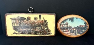 lot 54 image: Twi Vintage Decorative Wood Plaques