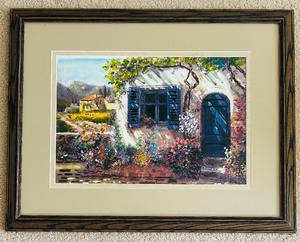 lot 44 image: Framed Artwork of Cottage Scene