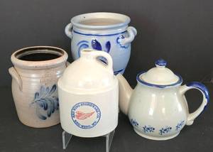 lot 67 image: Variety of Pottery, Including Red Wing & Rowe Pottery Works