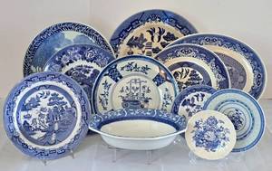 lot 74 image: Large Vintage Collection of ChinaStoneware Including Delft, Royal Doulton & More