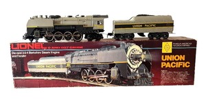 lot 8 image: Lionel Union Pacific Die-Cast 2-8-4 Berkshire Steam Engine and Tender