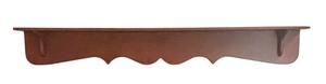 lot 28 image: Vintage Wooden Shelf with Scalloped Edge